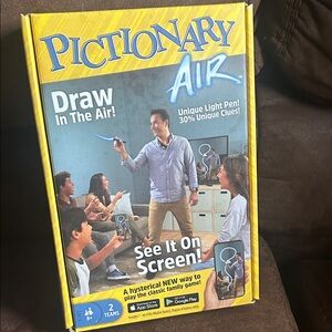 Interactive Pictionary Air Game      9”H x 6”W x 2”D